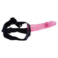7.87inch Safe Soft Small Big Adjustable Straps Perfect Size Adult Men Hollow Strap On Silicone Empty Fits Most Men and Women Pink