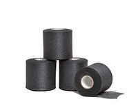 HealiT PRO-Foam™ 2.75" Performance Athletic Foam Prewrap - Professional Sports Pre Wrap Athletic Tape - Perfect for Taping Wrist & Ankles - Provides Amazing Knee Support - Black - 4 Pack