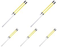 Rubbermaid Commercial Quick-Connect Straight Extension Handle, Yellow (FGQ75500YL00) - 5 Pack