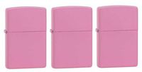 Zippo Pink Matte (Pack of 3)