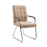 ZLFLD Office Chair Computer System Desk Thick and Firm Personal Computer Chair Back Employee Office Chair Dormitory Building Chair Back Restaurant Table Office Chair (Color : Khaki)