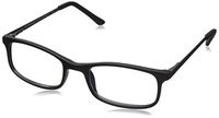 Foster Grant Men's Kramer Non Polarized Rectangular Reading Glasses, Matte Black, 51 mm 1.5