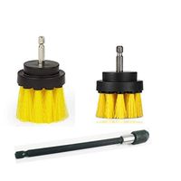 3 Pieces Different Size Power Drill Cleaning Brush With 6 Inch Extender for Cleaning Bathroom Surfaces, Tile and Grout, Hard Water Stains, Rust and Mineral Deposit Removal