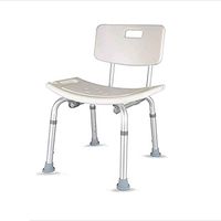 GJ-linyud Shower/Bath Stools Aluminum Alloy Anti-Slip Adjustable Height for Elderly Disabled Pregnant Women with Handle Backrest
