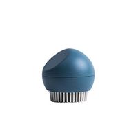 Nesee Brush Pot Artifact,Spherical Cleaning Pot Brush, Kitchen Restaurant Dishwashing Brush, Home Kitchen Assistant, Multiple Colors Keep The Kitchen Utensils Clean. (Blue)