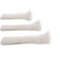 Cable Zip Ties,300 Packs Self-Locking 4+6+8Inch Width 0.1inch Nylon Cable Ties,Perfect for Home,Office,Garage and Workshop (White)