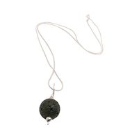 Lava Stone Diffuser Necklace Sterling Silver
