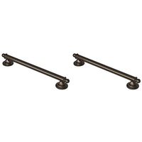 Moen YG2218ORB Brantford 18-Inch Designer Bathroom Grab Bar, Oil-Rubbed Bronze with Moen YG2224ORB Brantford 24-inch Designer Grab Bar, Oil Rubbed Bronze