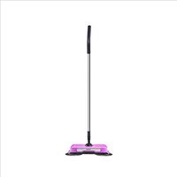 Hand Push Lazy Broom, 360-Degree Rotation Without Charging Silent Cleaning Broom Dustpan Set Suitable for Floor Cleaning