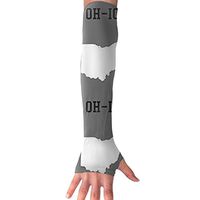 Oh-Io State Gray UV Protection, Compression & Cooling Arm Sleeves For Cycling/Golf/Basketball/ Other Sports