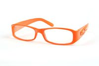 Fashion Rectangular Clear Glasses P1217cl (Orange)