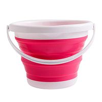 Thethan Foldable Silicone Bucket Collapsible Basin Bowl for Travel Camping Hiking Fishing