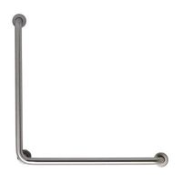 Mustee 390.312 CareGiver Angled 90-Degree Grab Bar, 30" x 30", Stainless Steel
