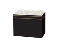 All Occasion Gift Basket Box - 6 Count - Small - Black and Gold