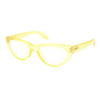 Womens Gothic Mod Retro Cat Eye Plastic Reading Glasses Yellow +2.5