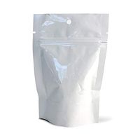 4" x 6" x 4 mil White Foil Plastic Stand Up Pouches with 2.5" Bottom Gusset (Case of 1,000)