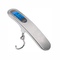 KOIUJ Hanging Scale Portable Scale LCD Digital Weight Electronic Scale 50g-50kg for Tackle Bag,Luggage,Baggage (Color: White)