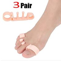 3 Pairs of Orthopedic Bunion Corrector 2.0 Toe Separators Elastic Straighteners Spacers - 3 Pairs