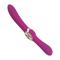 A-YUEYUE Silicone Double Head Massager Toy, USB Charging Waterproof and Quiet for Women Lesbian