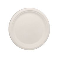 Karat Earth KE-BPR09-1C 9" Bagasse Plate, Round (Pack of 500)