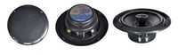 4 X New PLMR605W 400W 6.5" Dual Cone 2-Way Full Range Black Marine Boat Yacht Speakers System - Mesh speaker Grills - 2 Pairs