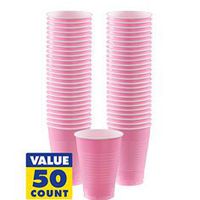 Bulk Plastic Cups | 50ct (16oz, Caribbean Blue)