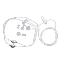 Anti Radiation Binaural Earphones Stereo Headphones with Microphone Universal 3.5mm Noise Cancelling Air Tube Acoustic Earbuds
