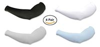 (4 Pairs) 3D Non-Sewing Steel Cooler Arm Sleeves/Cool Arm Sleeve Cootoshi/UV Protector/Quick Dry/Made in Korea