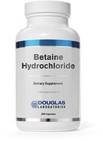 Douglas Laboratories - Betaine Hydrochloride - Powdered Dietary Supplement of Hydrochloric Acid to Support Digestion - 250 Capsules