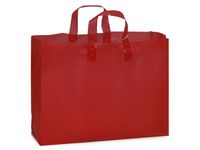 VOGUE RED Frosted Plastic BagsBULK Shopping Bags 16 x 6 x 12" 1 unit, 250 pack per unit.