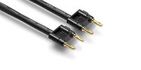 Hosa SKJ 12 Gauge Speaker Cables Dual Banana - (25 Feet) (Black)