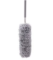 Mydio Microfiber Feather Duster with Telescoping Extension Pole (15 to 35 inches)，Flexible and Extendable Duster for Cleaning Ceiling Fan/Furniture/Keyboard/Cobweb