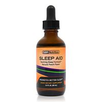 Natural Sleep Aid Liquid Drops | Melatonin, Suntheanine, Chamomile, GABA, Wellness Formula | Soothing Extra Strength Sublingual Supplement Aids Sleeping, Jet Lag, Stress, Insomnia Relief | 2 fl oz