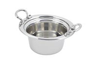 Bon Chef 5250HRSS Casserole, Plain on the Rim with Round Handles, Stainless Steel