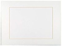 Sax Premium Precut Mat, Bright White, 24" L x 18" W (Pack of 10)