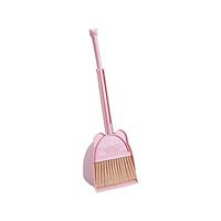 SADDPA 2PCS/Set Carton Broom Dustpan Set Kids Mini Desktop Sweep Cleaning Brush Detachable Broom Head Baby Training Toy Tools (Color : Pink)