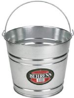 Behrens 1210GS 10 Quart Galvanized Steel Water Pail w Handle - Quantity 8