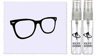 Health and Outdoors Eyecare Cleaning Solution with Fabric Wipe (2 Pack)
