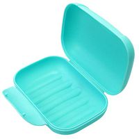 Soap Container, New Bathroom Dish Plate Case Garden Shower Travel Hiking Holder Container Soap Box Bathroom Products Home Decorations, for Home DIY Blue