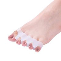 ZaxSota 2 Pairs Toe Separators, Gel Silicon Toe Stretchers, Toe Corrector, Hammer Bunion Toe Spacers Toe Guards