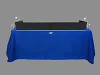 Tabletop DJ Facade by Dragon Frontboards: Short Black Acrylic 6' - Tabletop Facade