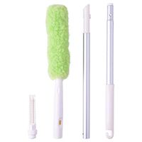 Household Dusting Feather Duster Long Handle Telescopic Feather Duster Clean Gray Is Not Easy To Drop Hair Cleaning Equipment
