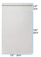 200ct Clear Plastic Bags 4" X 6" Thick Self Sealing OPP Cello Bags for Plastic Poly Bags for A4, Letter Sized Documents, Marketing Materials, Clothes Bakery Cookies Decorative Wrappers (7.87"X9.84")