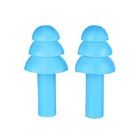 CShopping Reusable Silicone Ear Plugs, Waterproof, Comfortable Noise Reduction Earplugs,Suitable for Swimming, Learning,Concerts and Airplanes