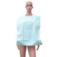 Exceart Waterproof Adult Eating Bib Dinner Bib Clothing Protector for Eating with Crumb Catcher Light Green