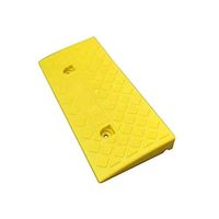 Multifunction Service Ramp Protection Threshold Triangle Pad, Outdoor Parking Lot Hospital Shopping Center Highway Tooth Pad (Size: 50 22 5cm) (Color : Yellow)
