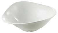 Yanco MD-912 Milando Bowl, 68 oz Capacity, 12" Length, 10" Width, 3.65" Height, Melamine, White Color, Pack of 12