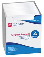 Dynarex Corporation 3343 Gauze Sponge Ster 2's 12Ply 4x4 25/Bx