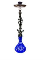 Zebra Smoke Series: 32" 1 Hose Hookah (B1) Complete Set - Pick Your Color (DARK BLUE)