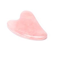 LWBTOSEE Jade Gua-Sha Tool -Relieve Puffy Eyes and Dark Circle -Face Guasha Scraper Board -Rose Quartz Scraping Massage -Promote Blood Circulation